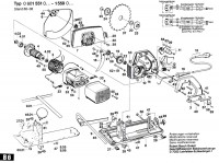 Bosch 0 601 558 001  Circular Hand Saw 110 V / Eu Spare Parts